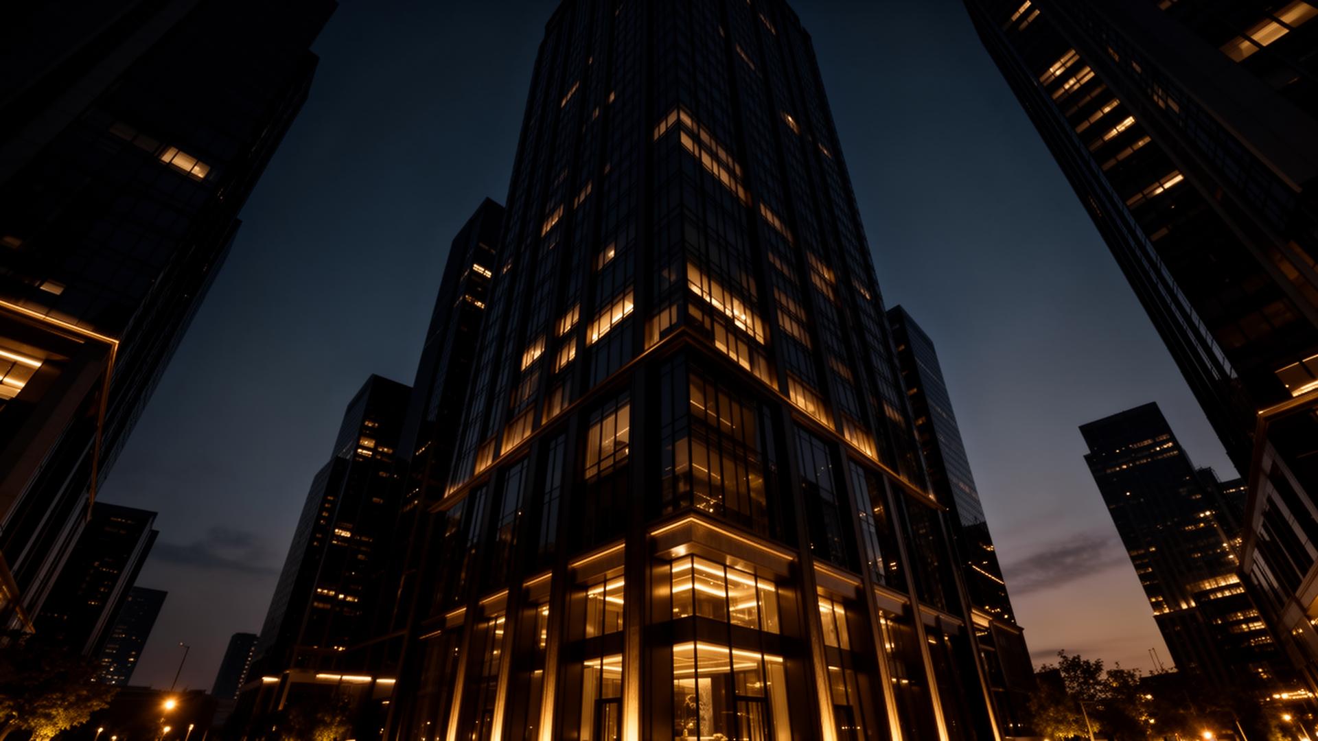 Skyline at dusk
